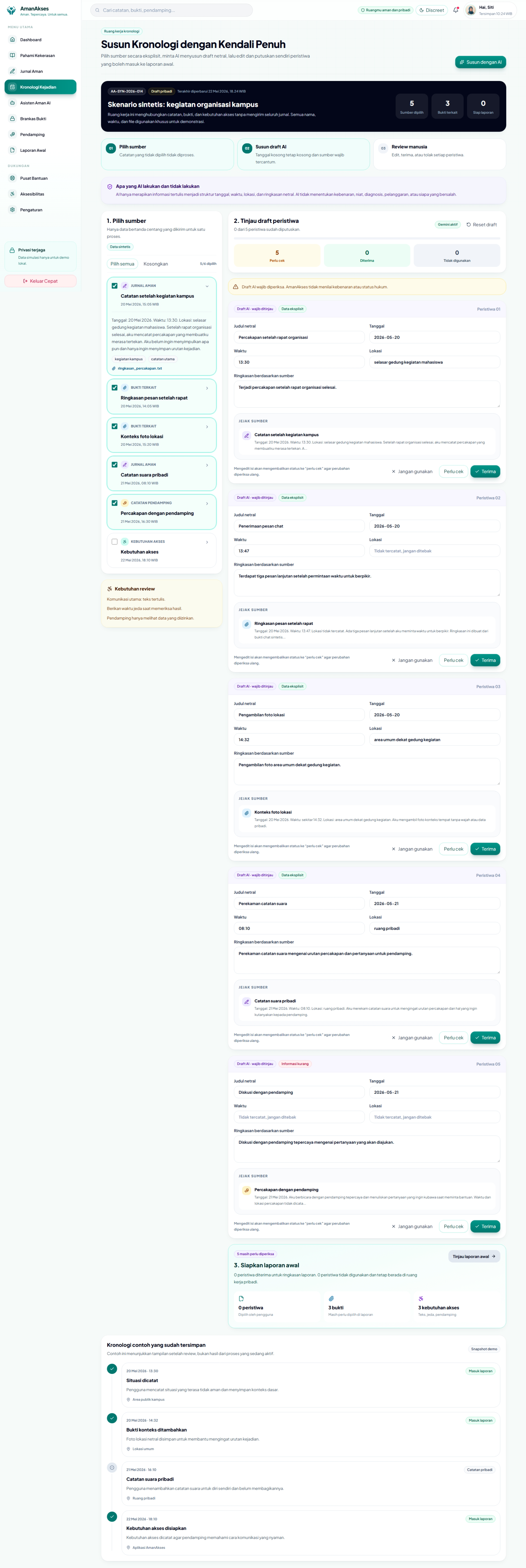 AmanAkses Safe Timeline Assistant review preview